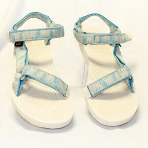 Teva Size 9 Light Blue Original Universal Hiking Water Sport Sandals - 1003987